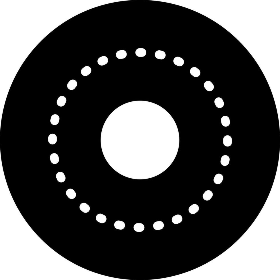 solid icon for circle vector