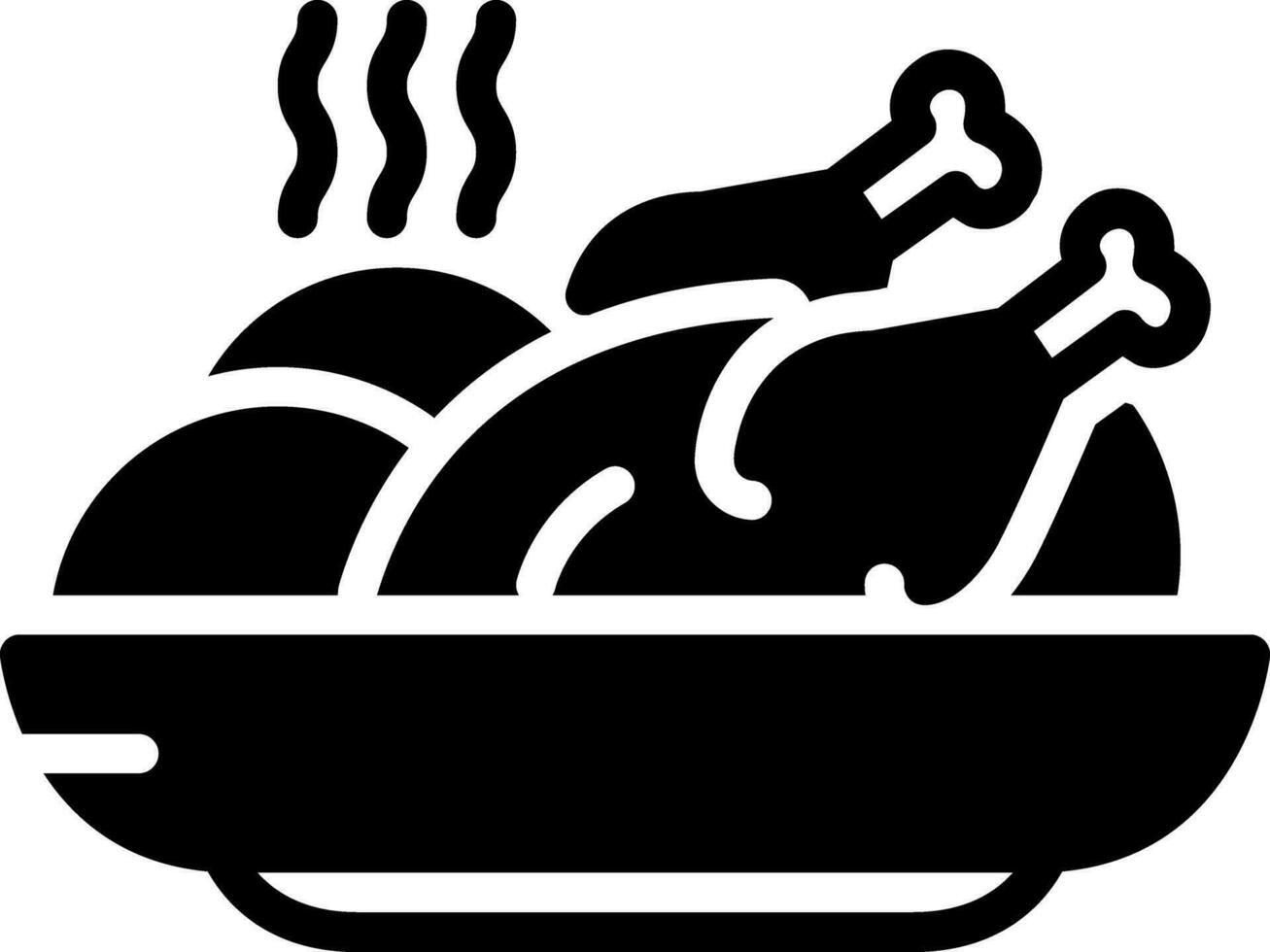 solid icon for food vector