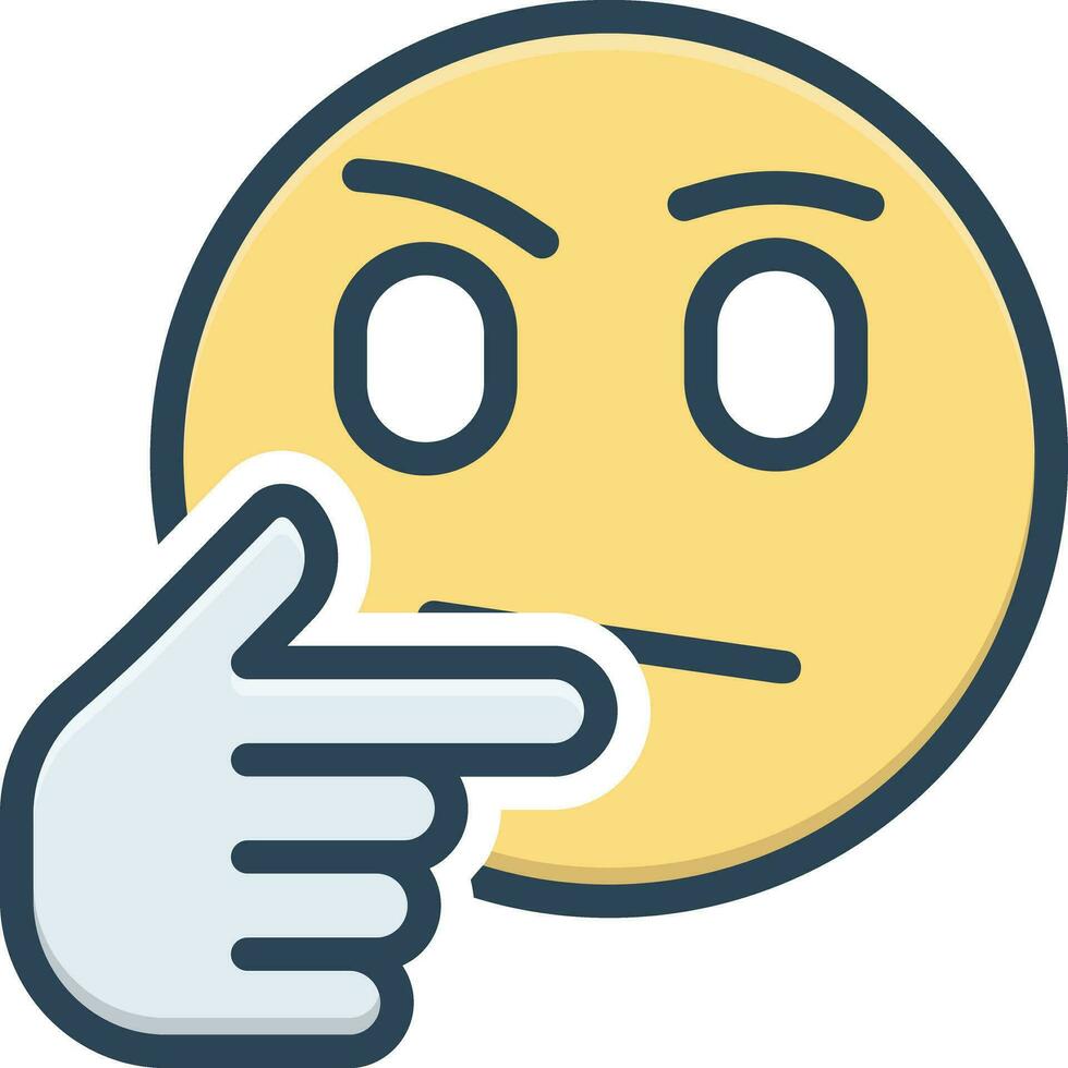 color icon for mm hmm vector