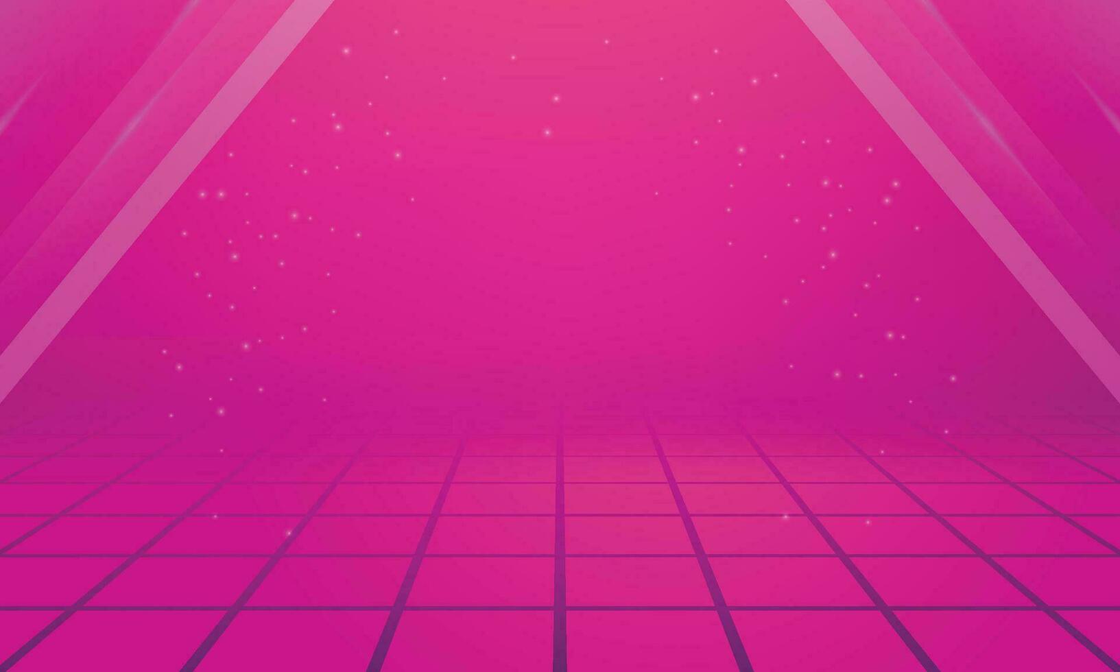 vector brillante retro rosado púrpura antecedentes futurista paisaje