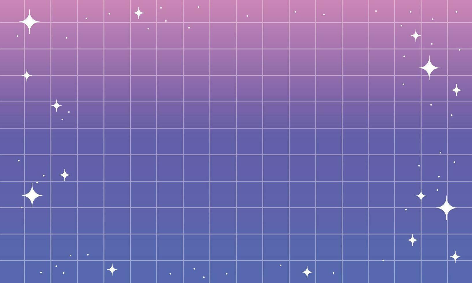 Vector grainy vector mesh gradient with white retro stars. abstract background in y2k aesthetic