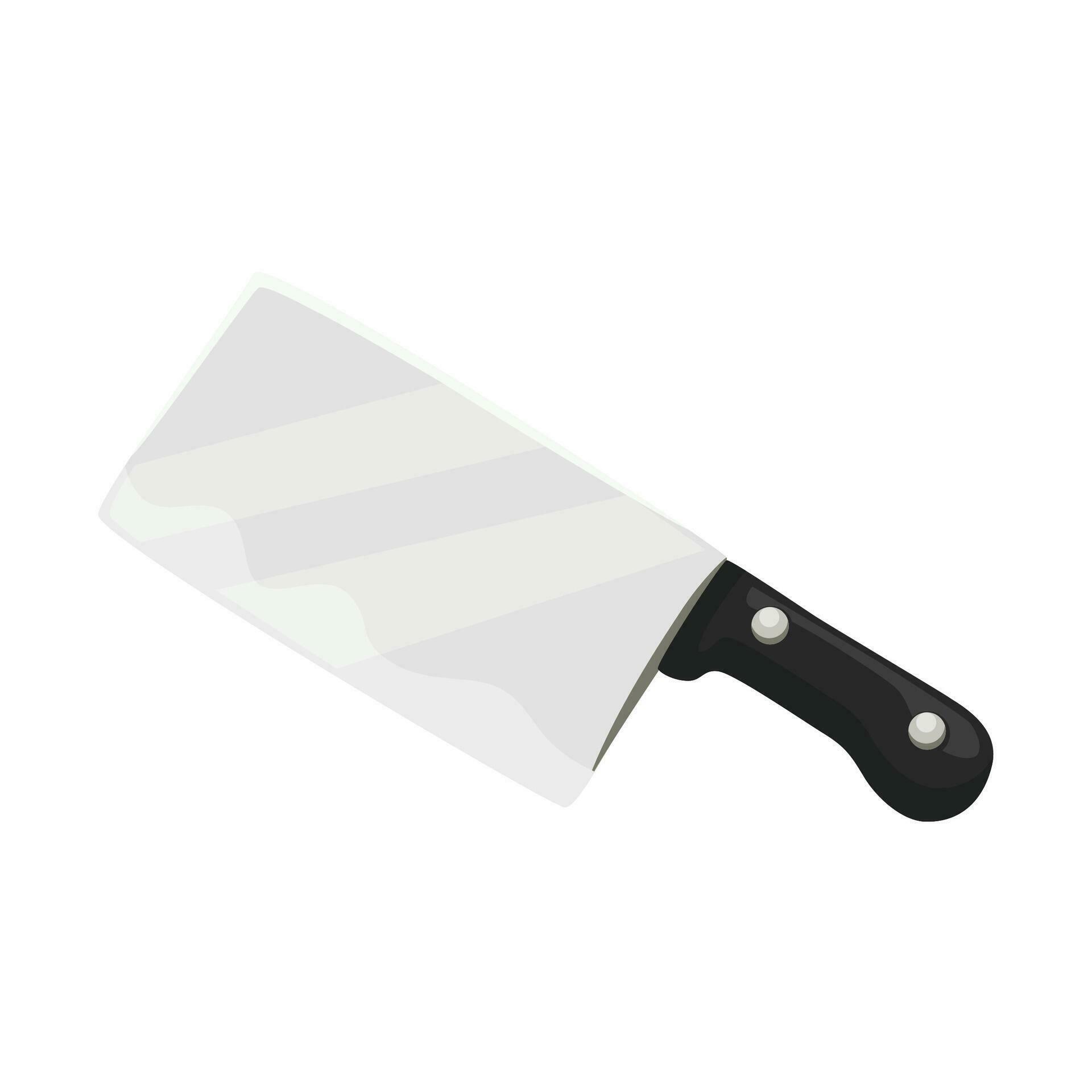 Vector meat knife vector illustration isolated on a white background