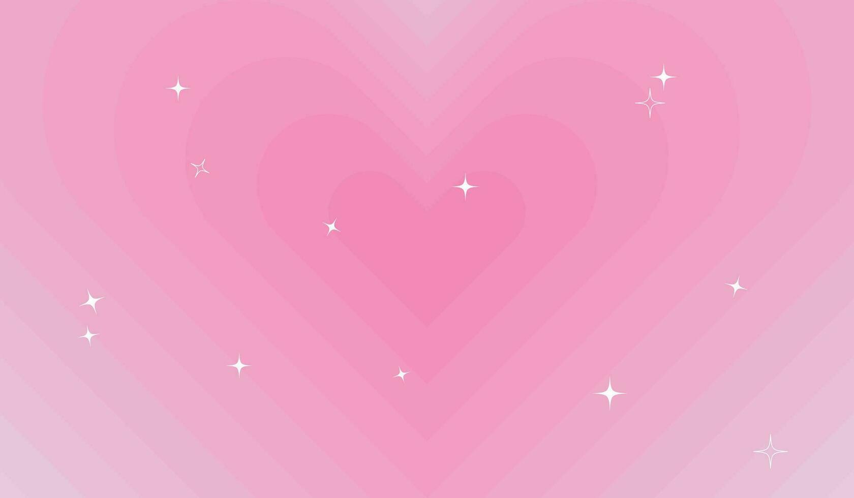 Vector flat design wildflower heart background.