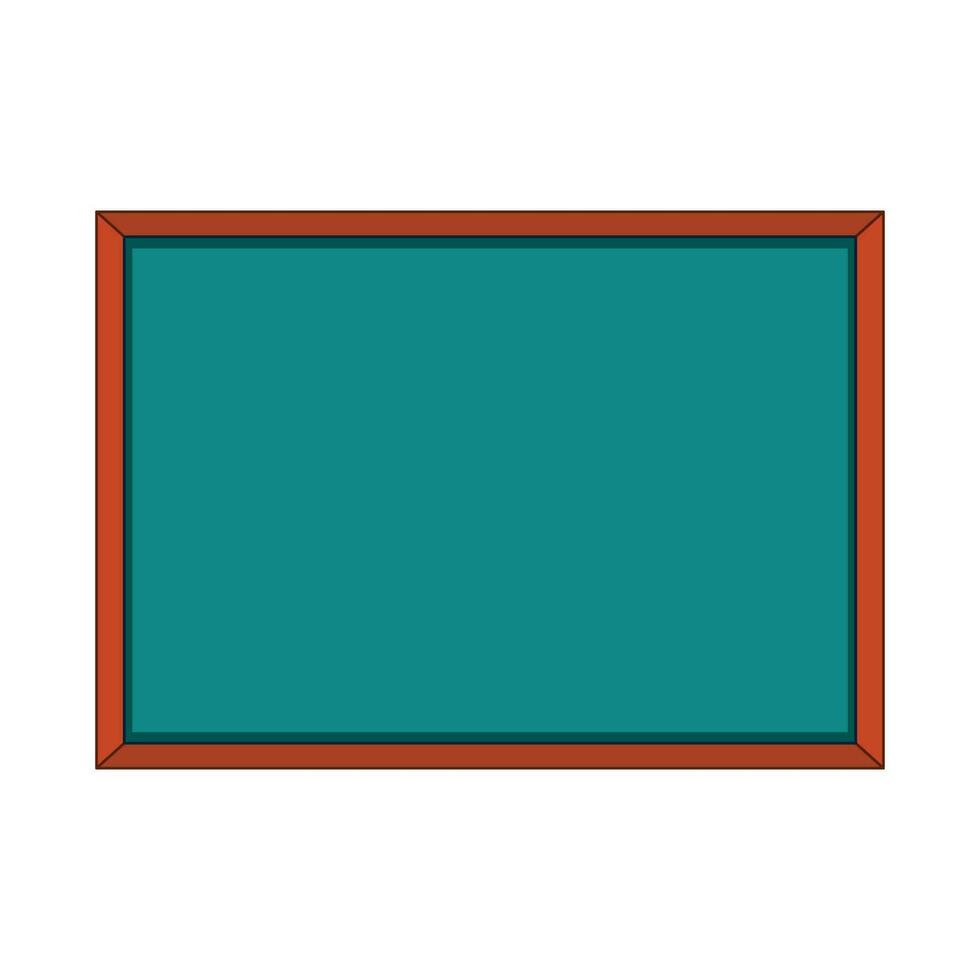 Vector green empty chalkboard template.