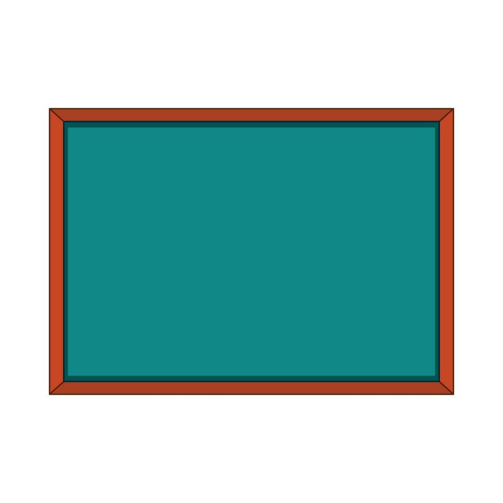 Vector green empty chalkboard template.