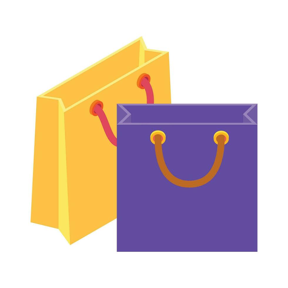 Vector shopping bag illustration vector