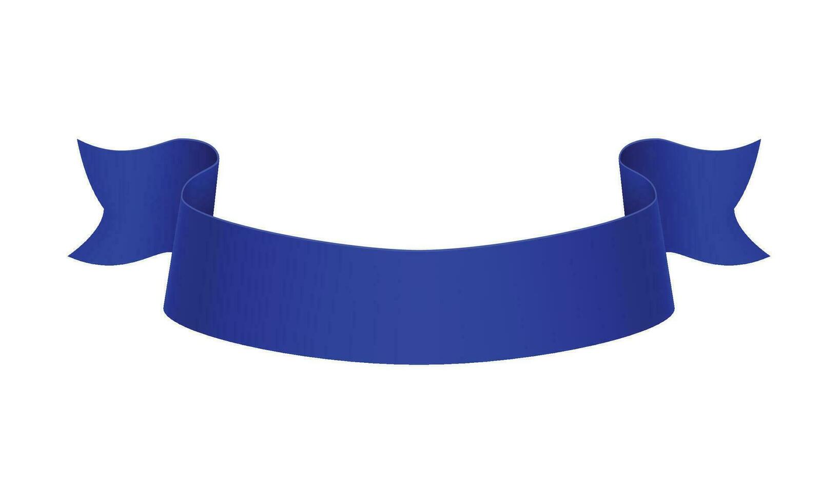 Vector blue ribbons isolated on white background