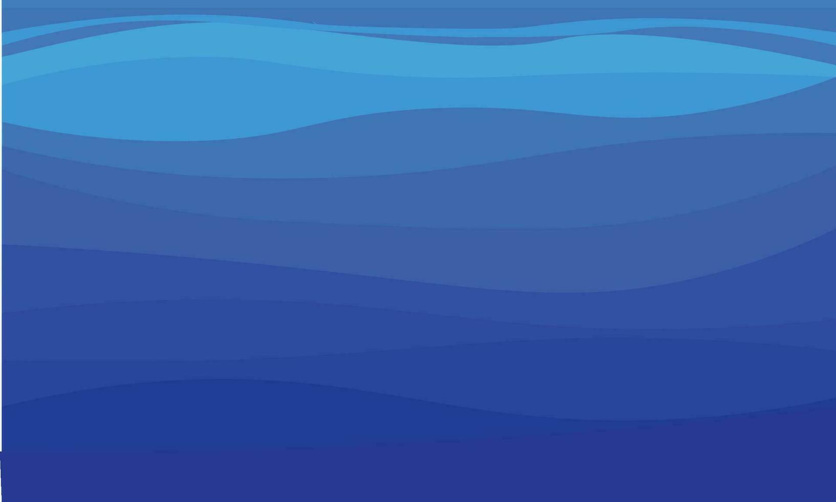 Vector sea waves ripple style blue background