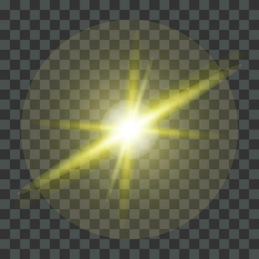 Vector realistic lightning effect
