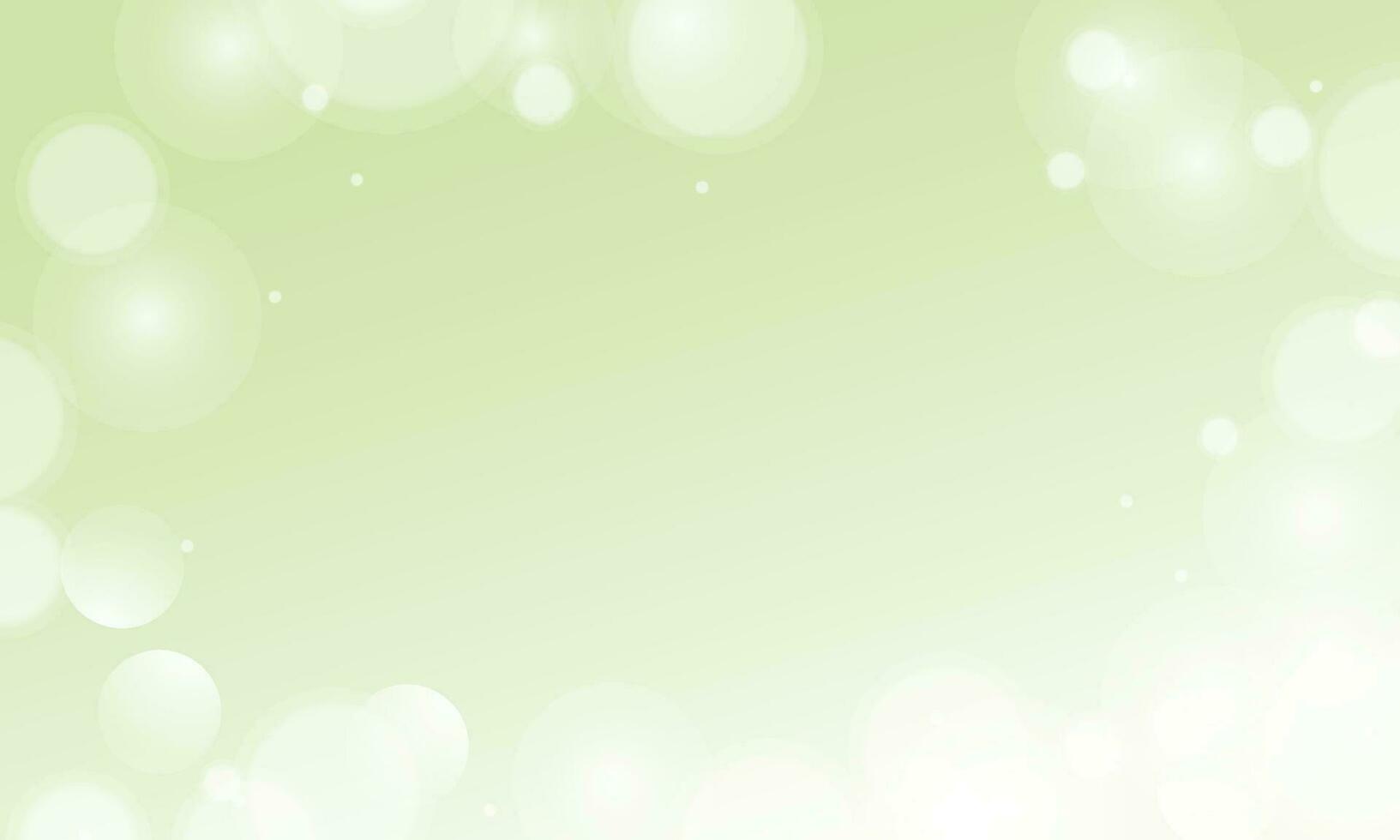 Vector bokeh green abstract background