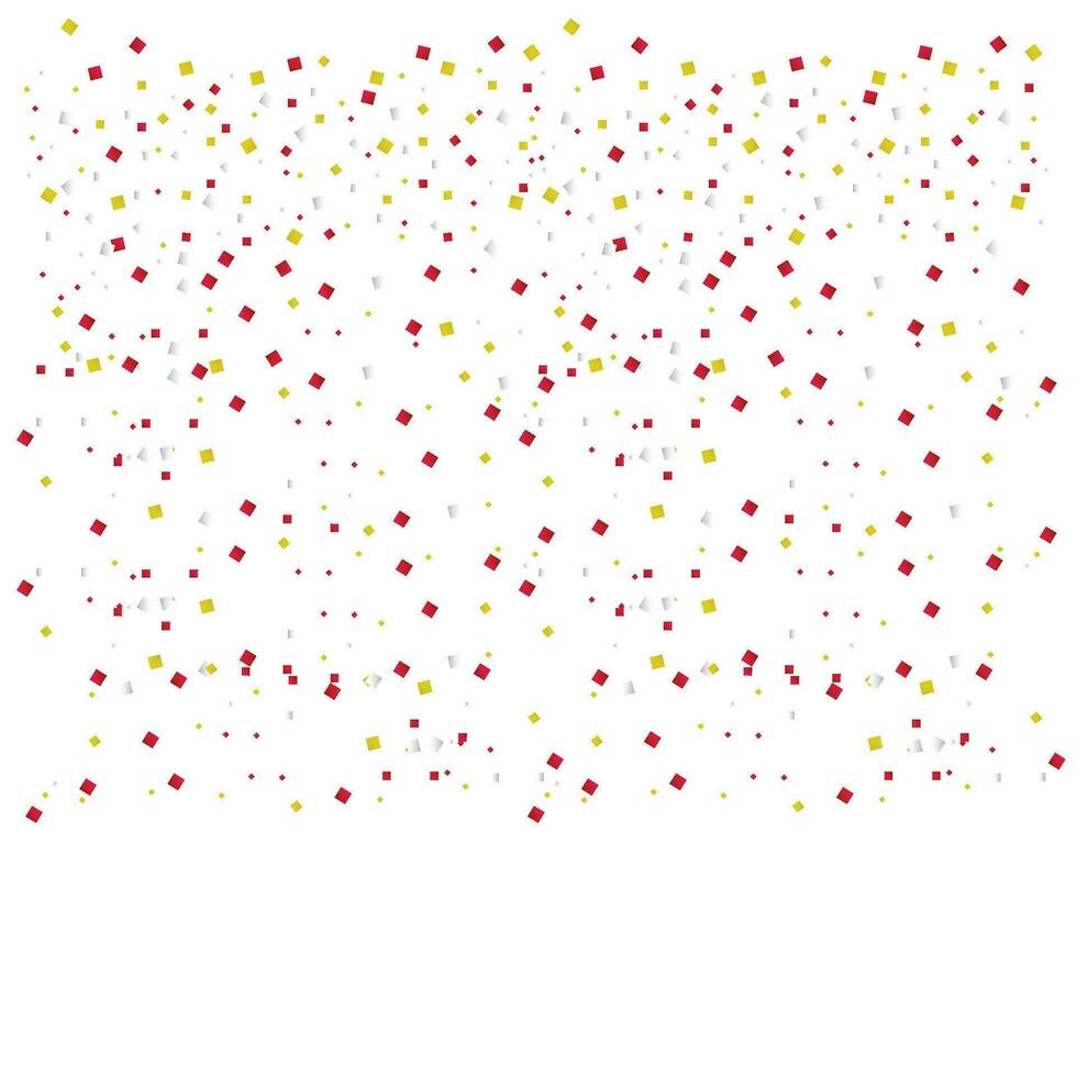 Realistic colorful confetti background vector