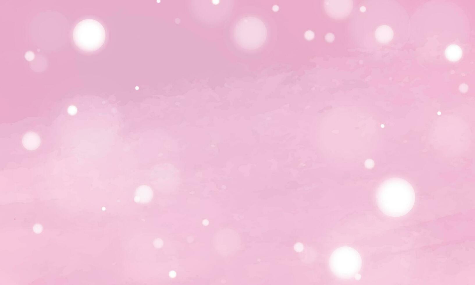 Vector detailed hand painted bokeh pink watercolour background