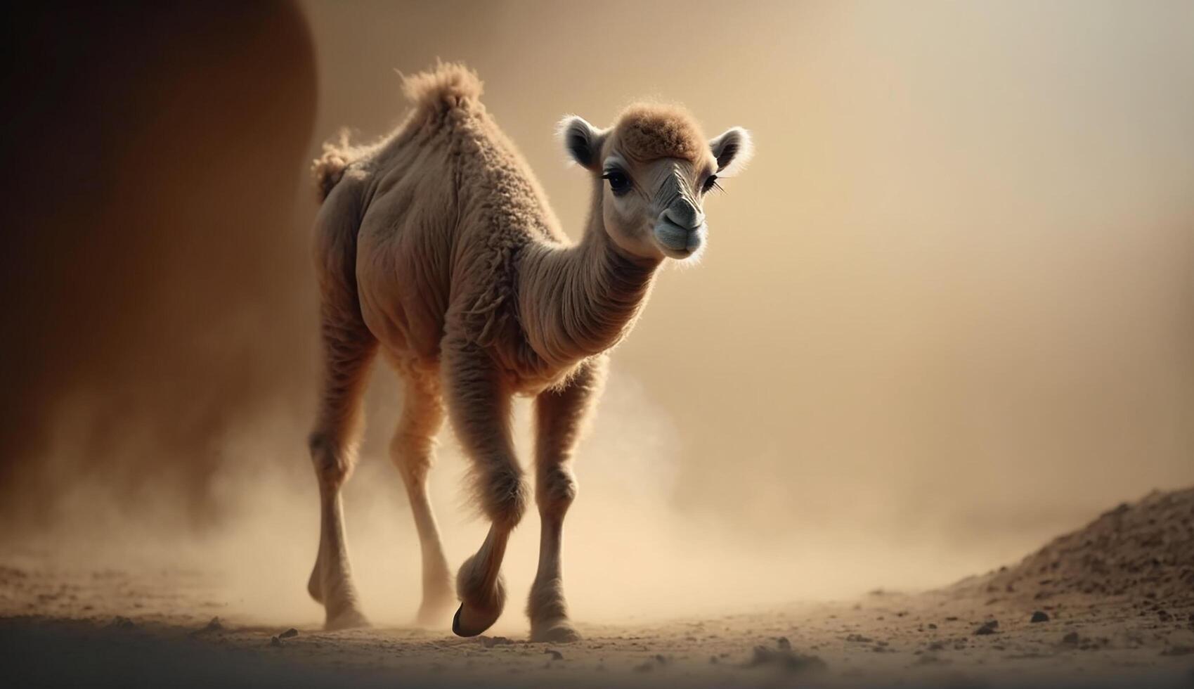 Cute animal on nature. photo