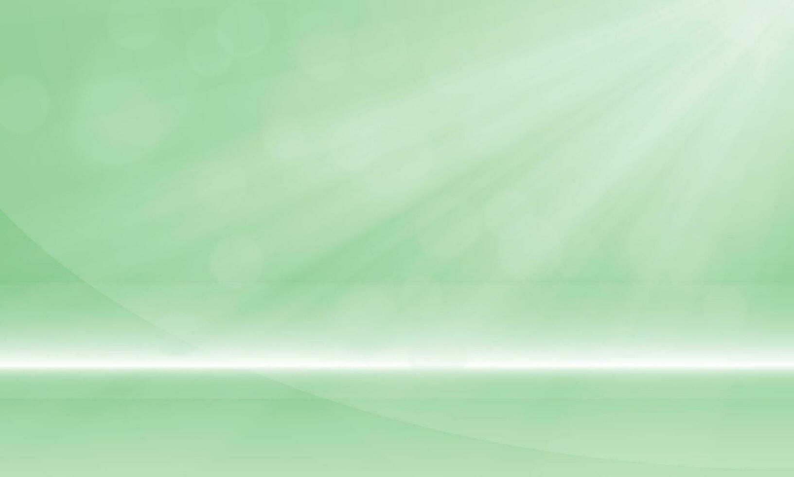 Vector abstract green background with light bokeh vector illustration