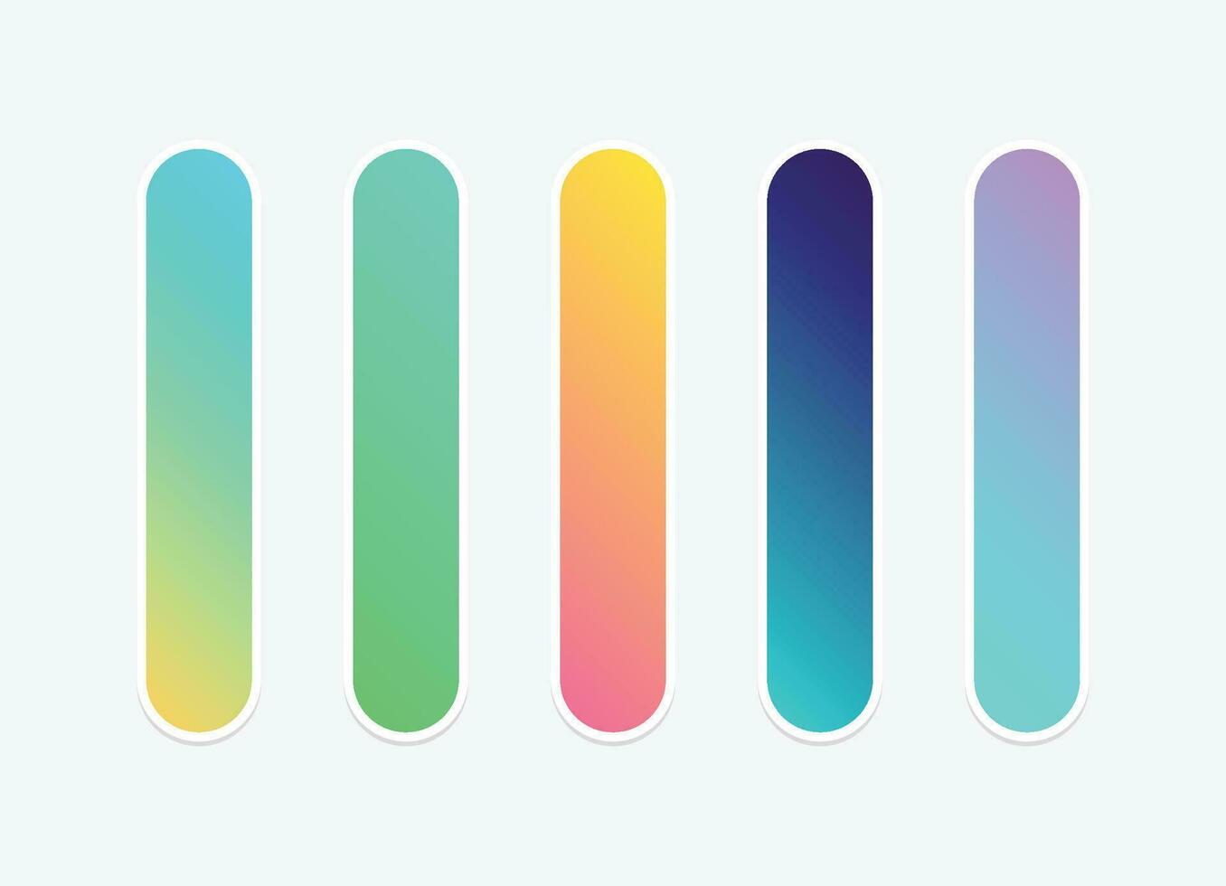 Vector colorful gradient collection. Holographic Background.