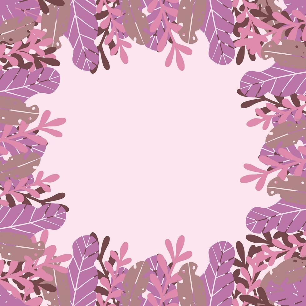 Vector flat floral background