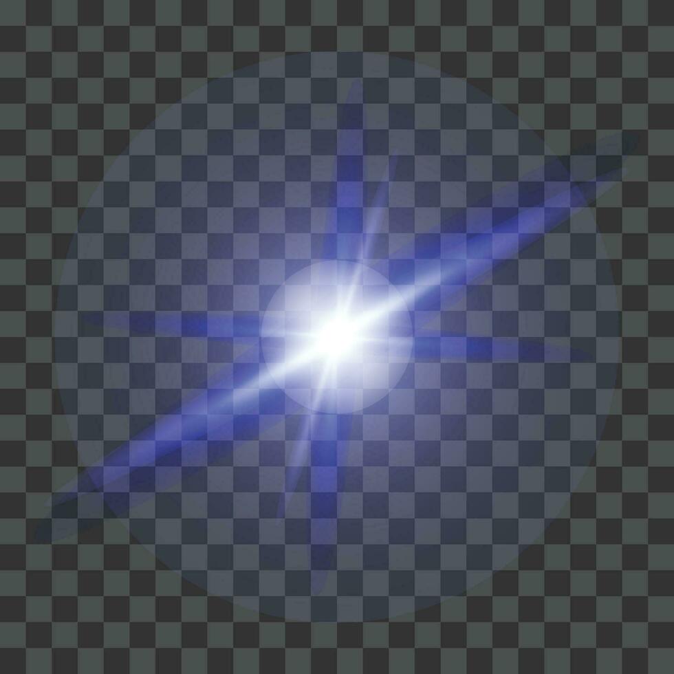 Vector realistic lightning effect