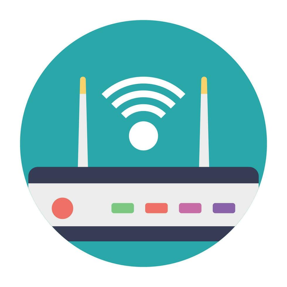 Hosting servers placed in a place, data center concept vector