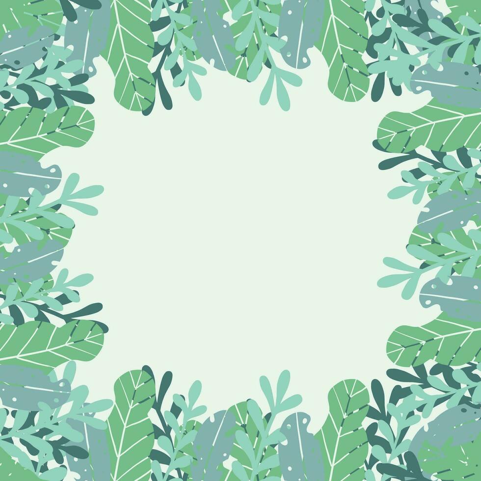 Vector hand drawn autumn leaves background