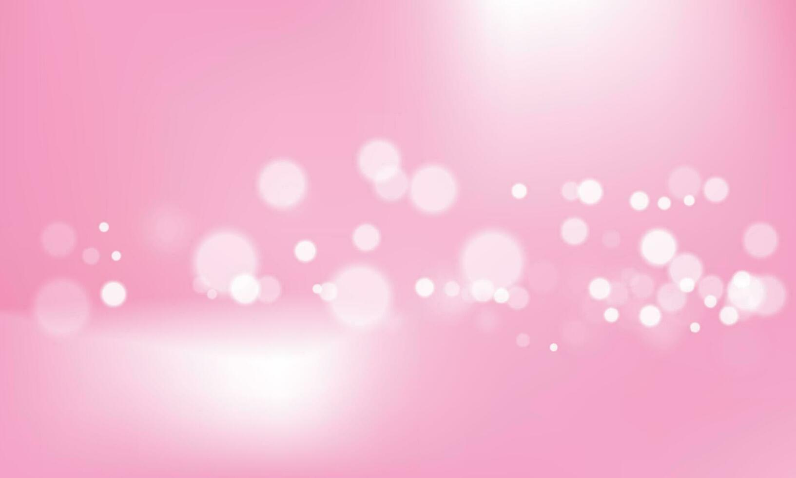 Vector pink background with glowing sparkle bokeh