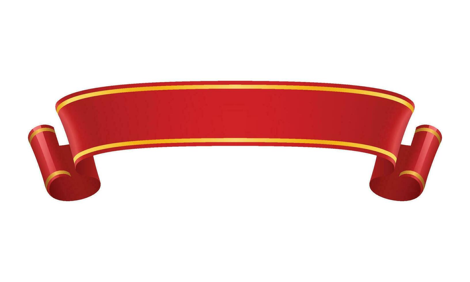 Vector ribbon banner vector image, red label graphic element