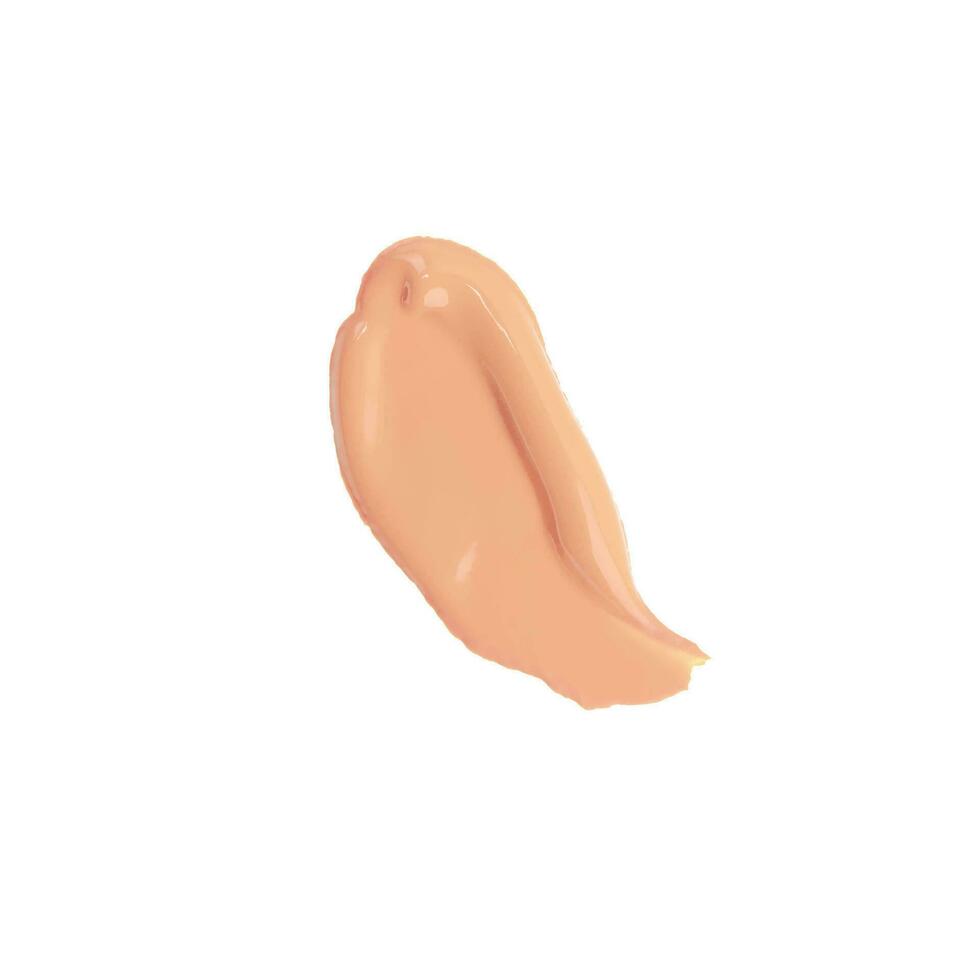 2 Vector cream texture cosmetic cream smear swatch vector face foundation gel stroke