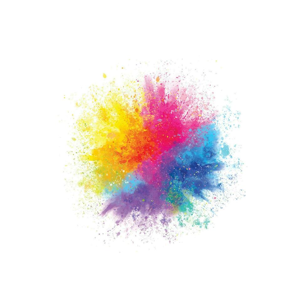 Vector watercolor happy holi background