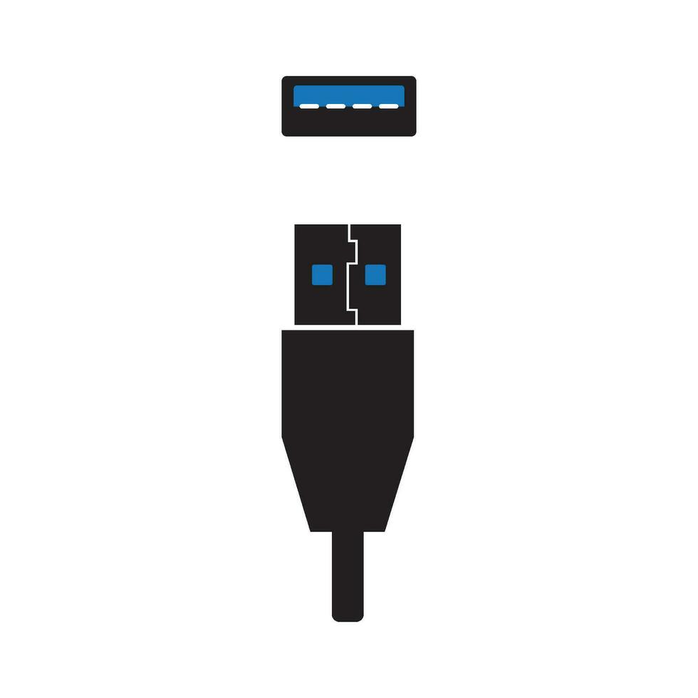 usb icon vector