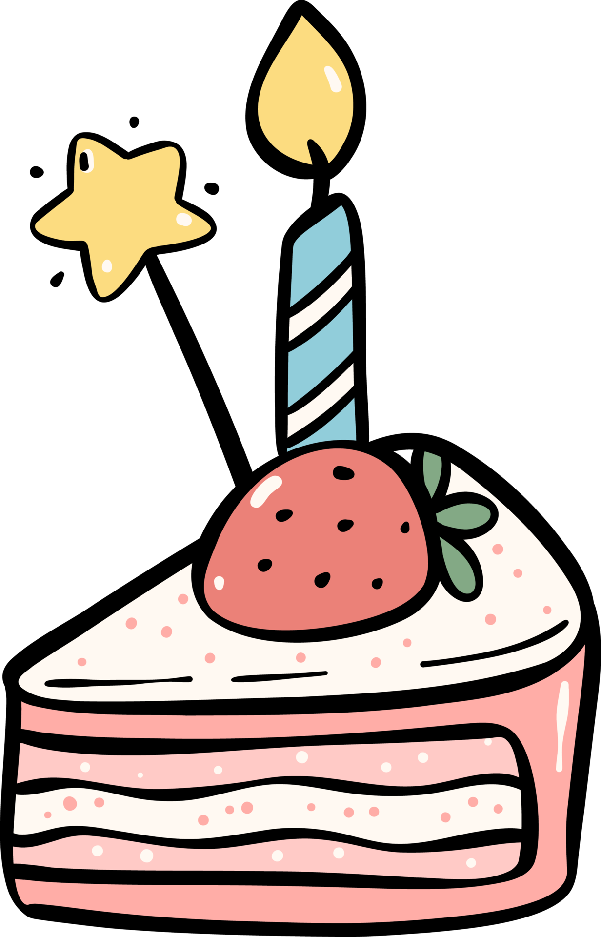 cute-birthday-cake-outline-doodle-cartoon-illustration-27205730-png