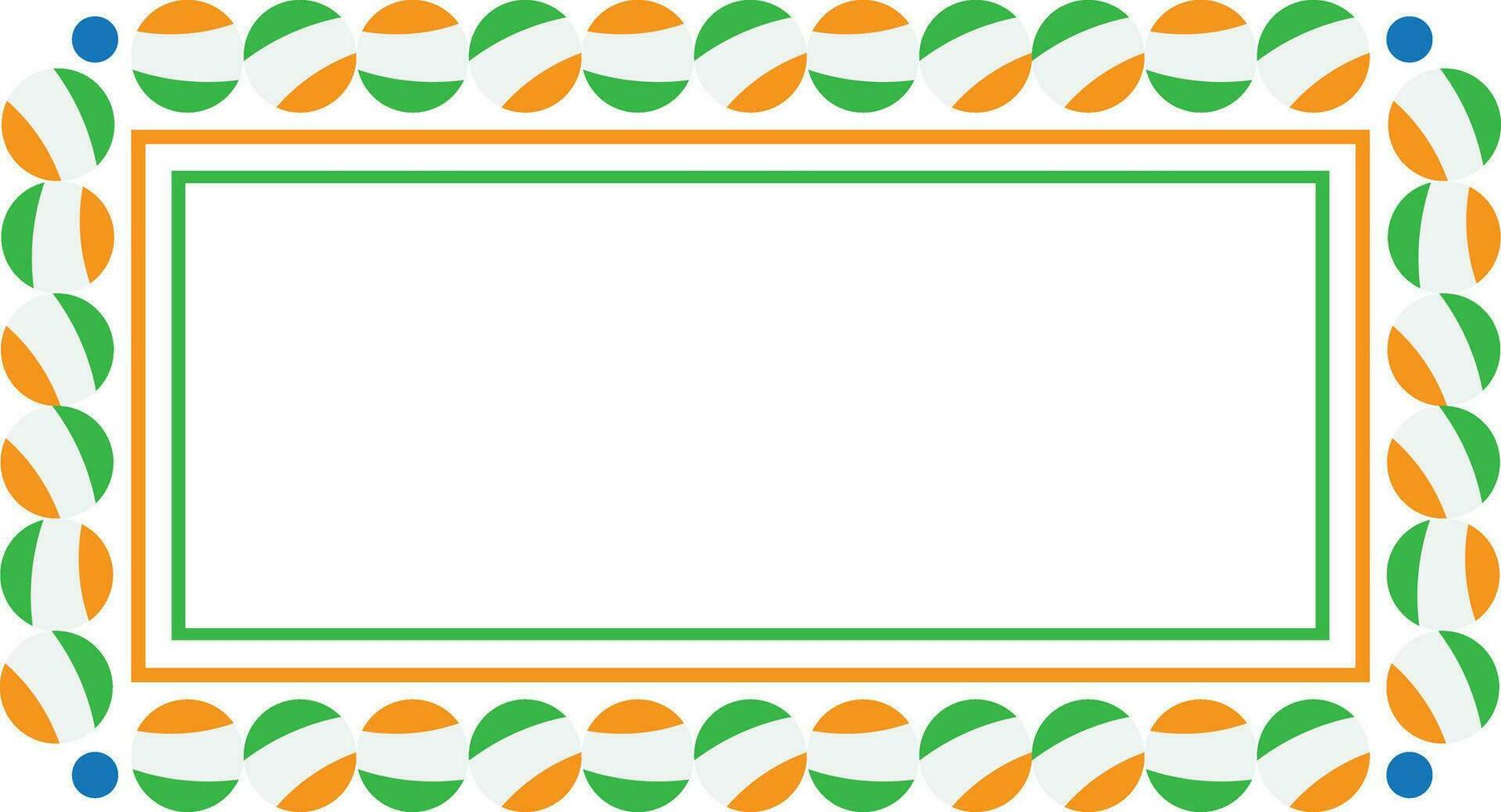 Editable Indian Flags Border Free Vector