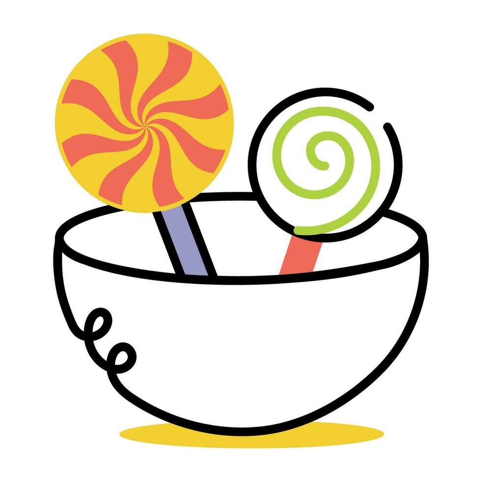 Trendy Candy Bowl 27205949 Vector Art at Vecteezy