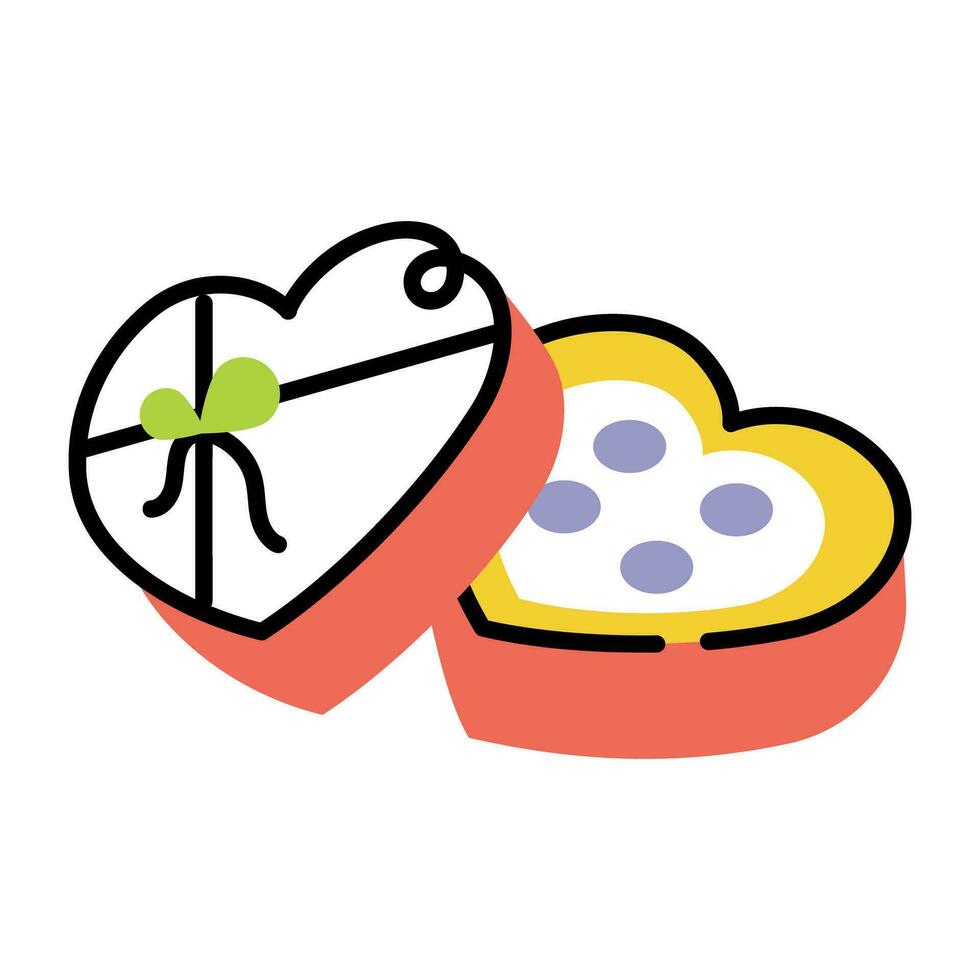 Trendy Chocolate Box vector