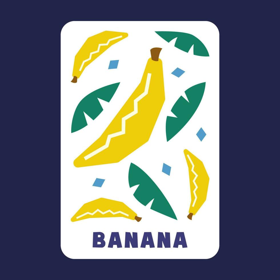 Banana fruit draw of vector illustration premium collection