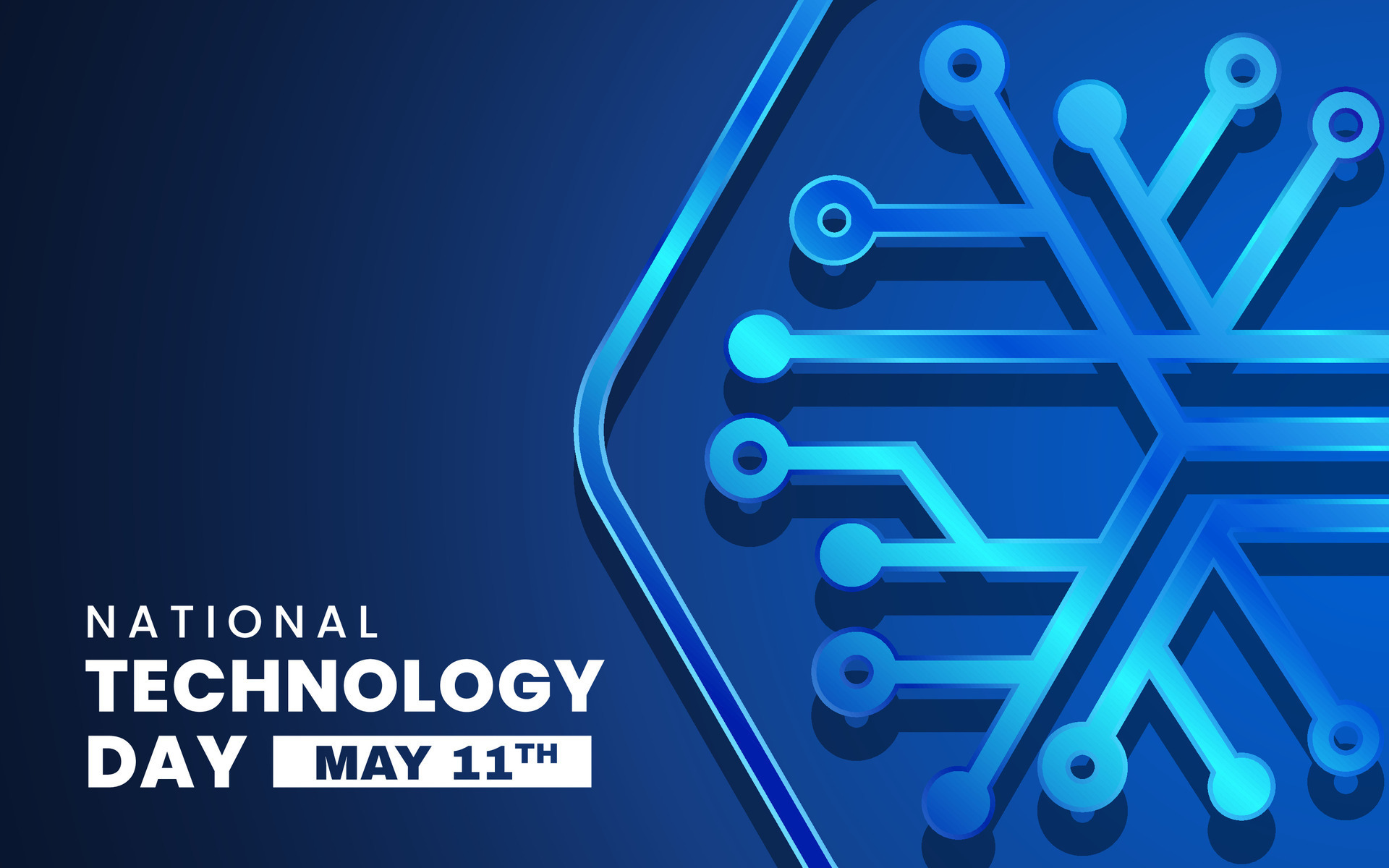 poster design of technology good for national technology day