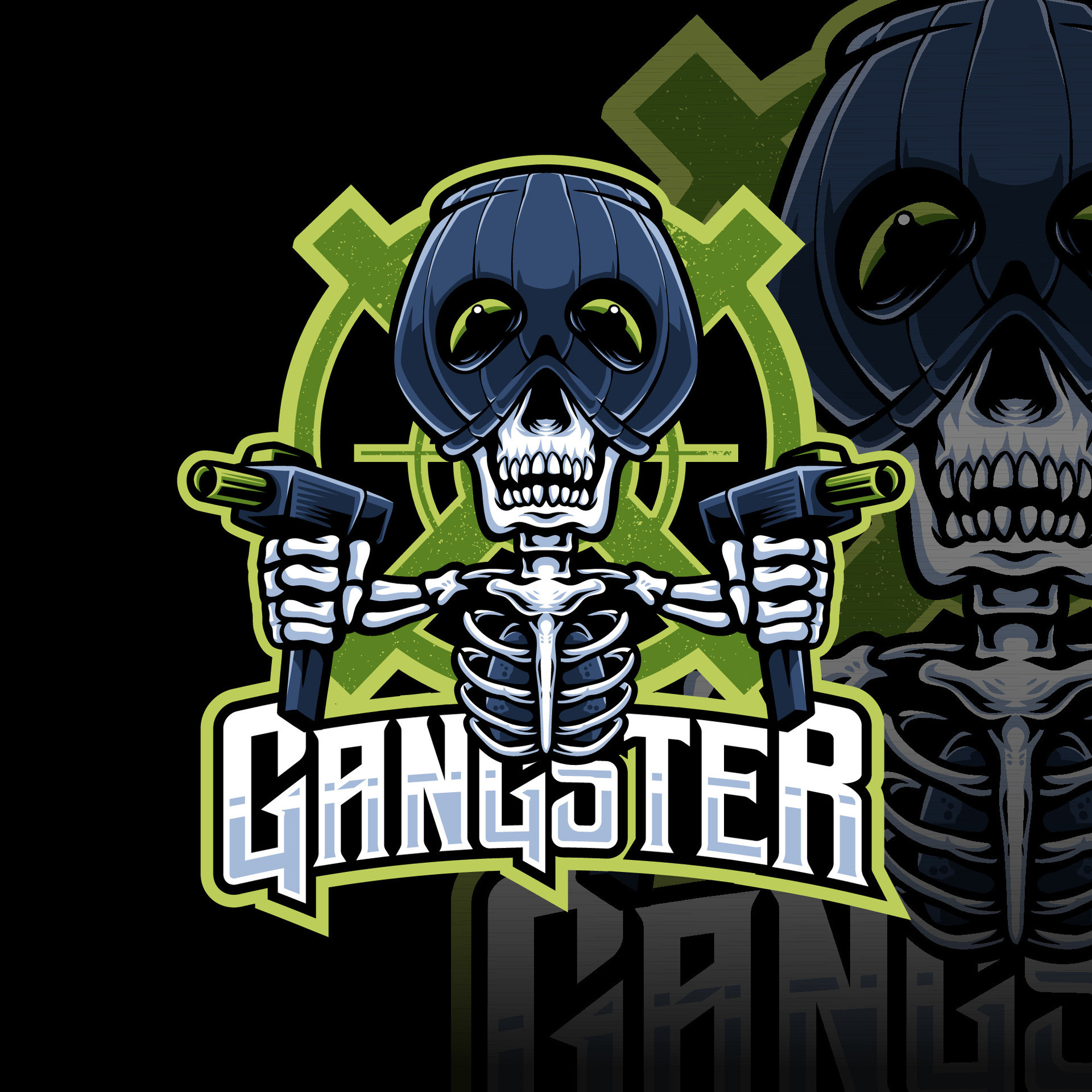 Gangster Gamer Mascot Logo