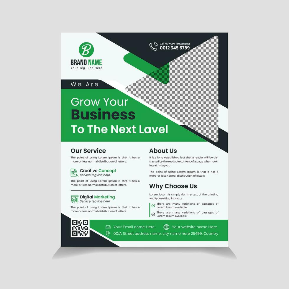 Professional Business Flyer design, Modern Cover layout Design With Marketing Agency, Corporate Business flyer template, colorful scheme template in A4 size vector