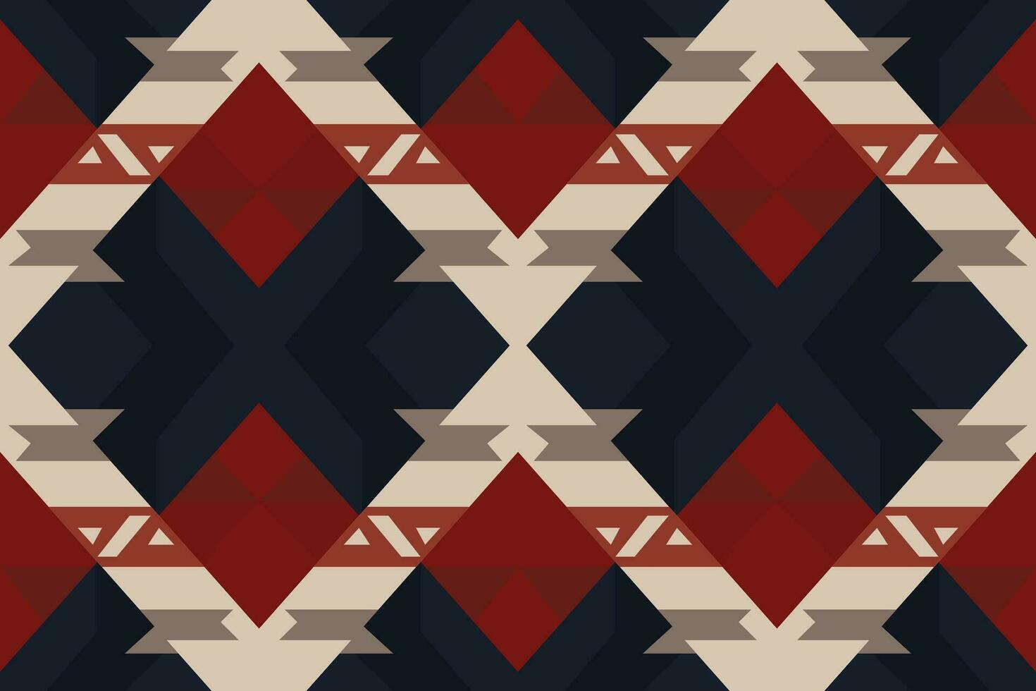 Modern geometric shapes patterns, seamless vector illustration. Pattern designs with modern geometric shapes can be printed as a background image or used for rugs, carpets, or textile fabric.