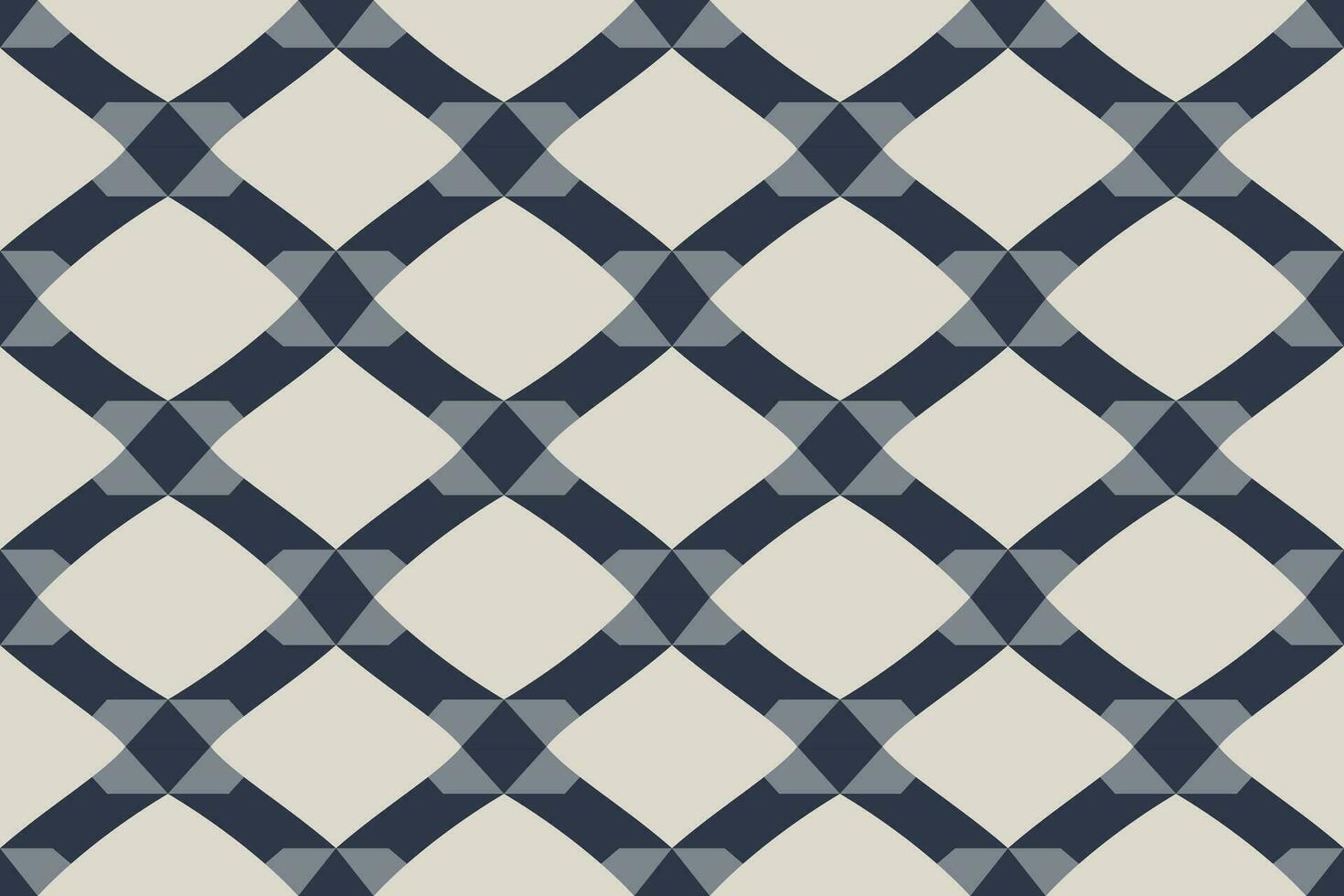 Modern geometric shapes patterns, seamless vector illustration. Pattern designs with modern geometric shapes can be printed as a background image or used for rugs, carpets, or textile fabric.