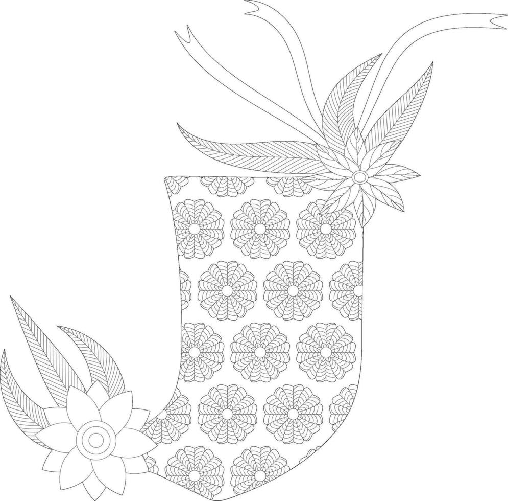 Letter Background Pattern Coloring Pages vector