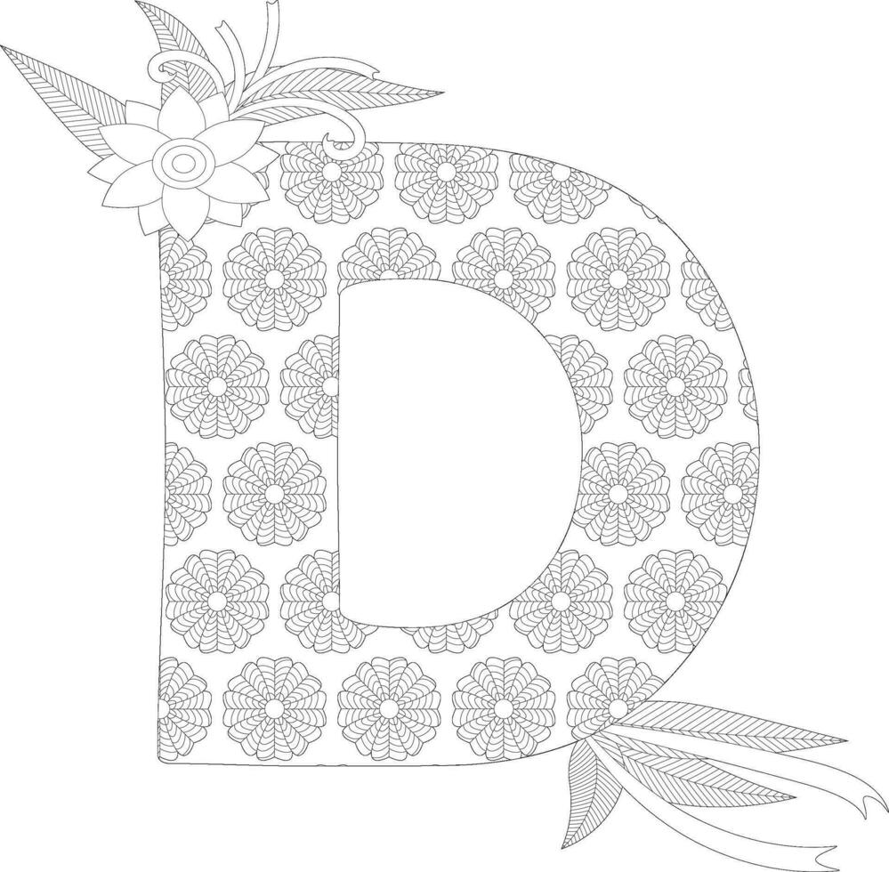 Letter Background Pattern Coloring Pages 27206515 Vector Art at Vecteezy