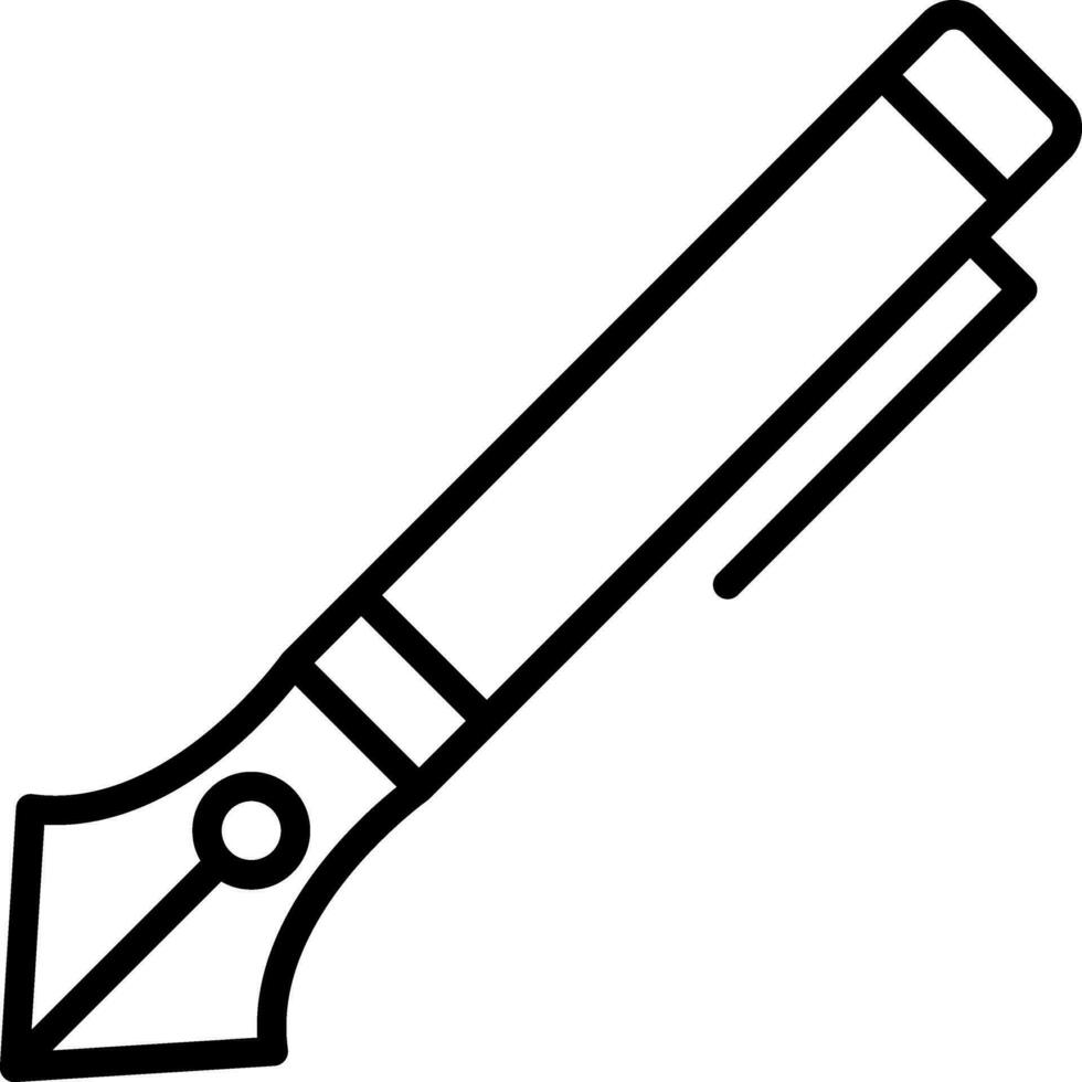 Ink Pen Vector Icon Design