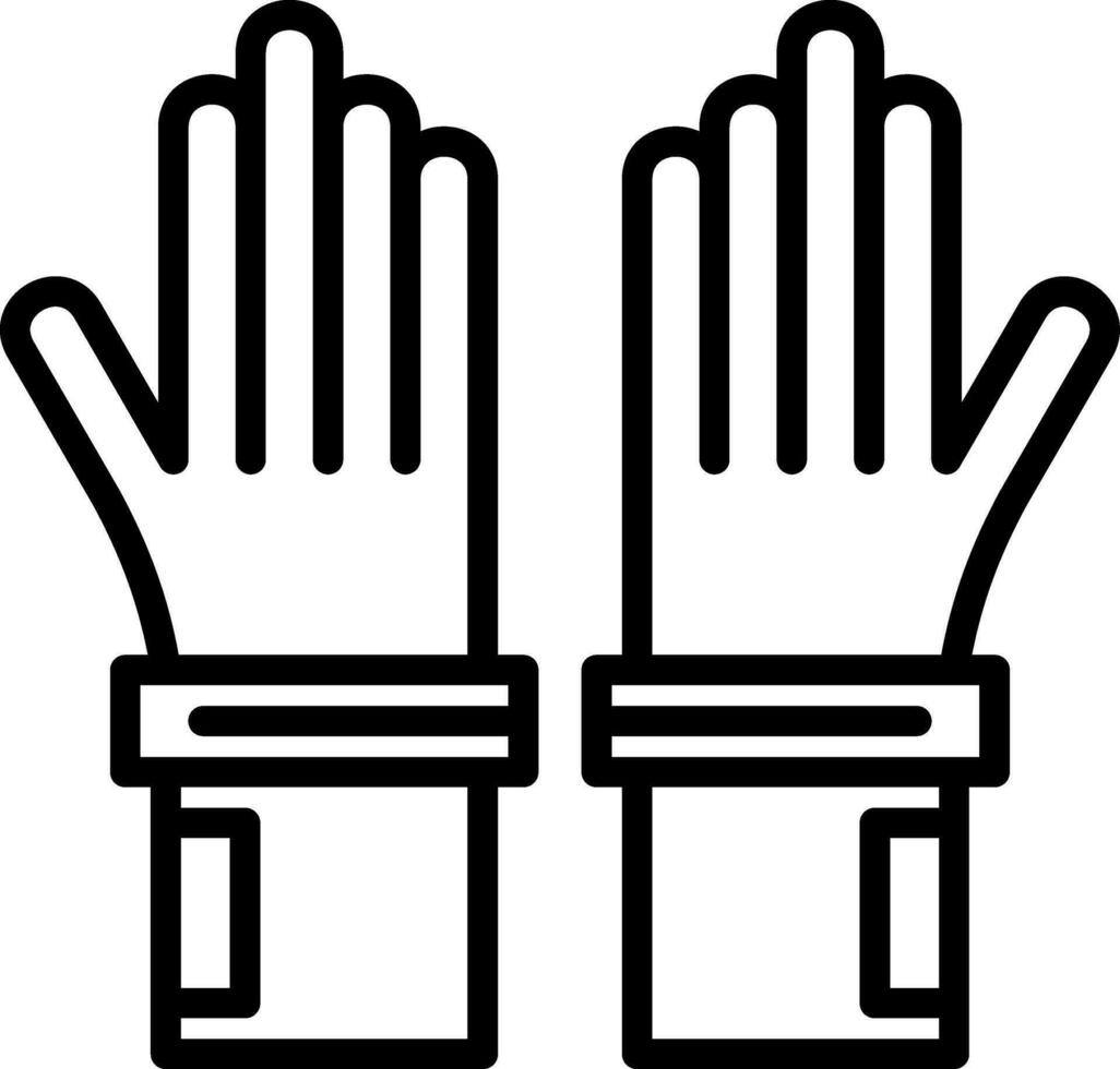 guantes, vector, icono, diseño vector