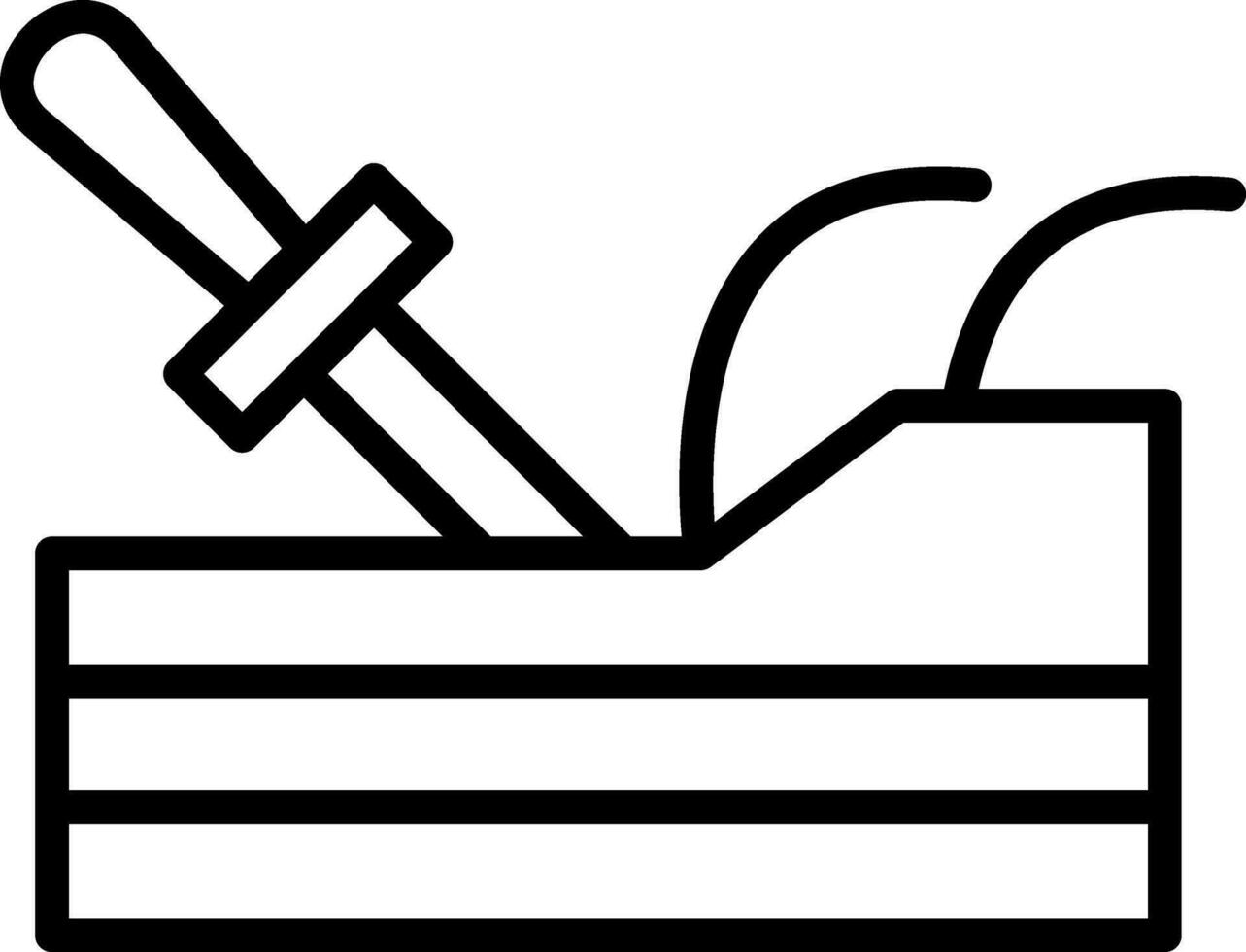 Carving Vector Icon Design