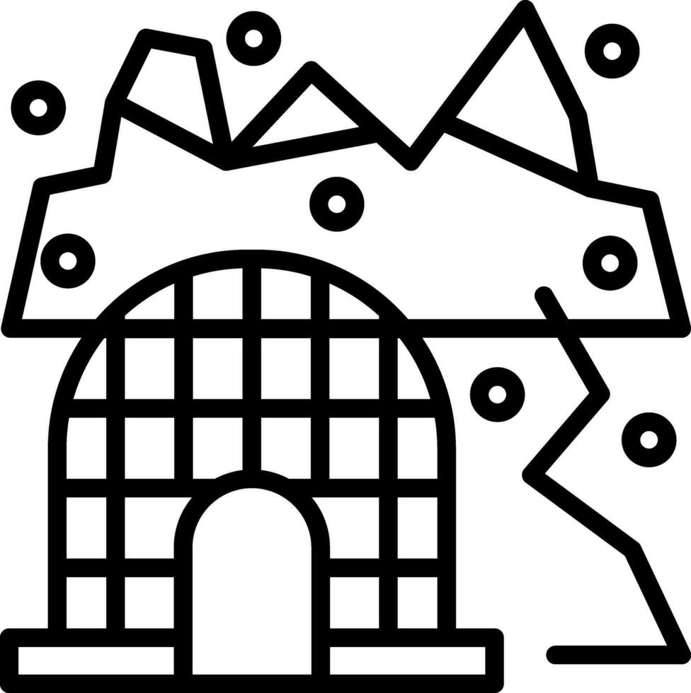 Arctic tundra Vector Icon Design