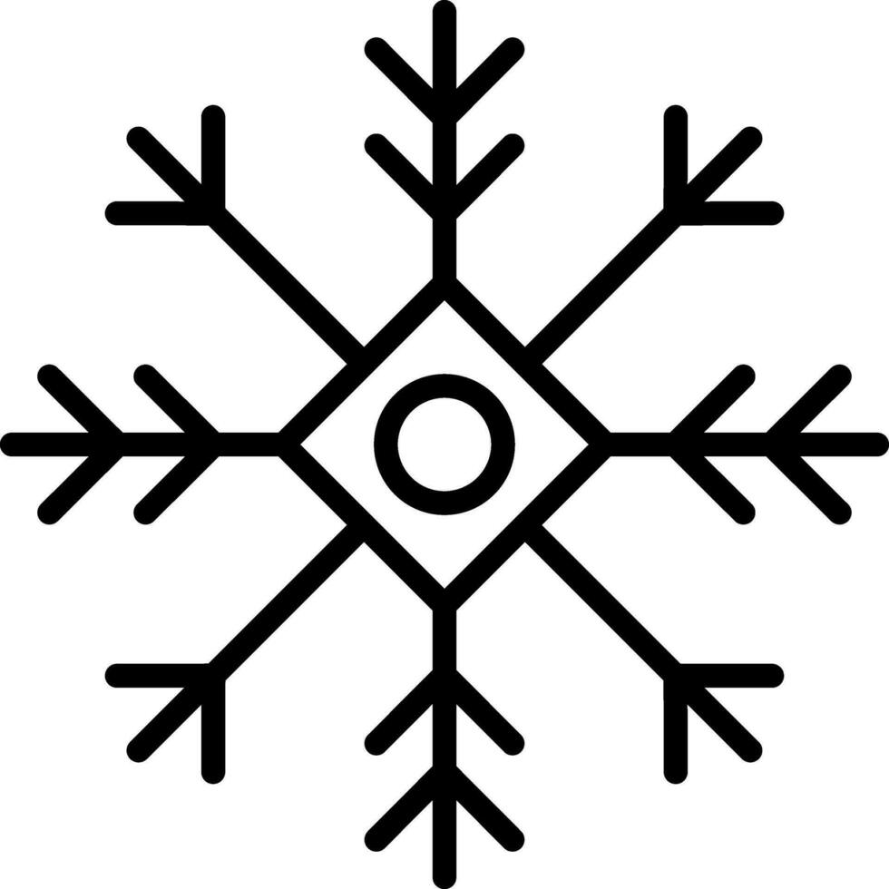 Ice crystal Vector Icon Design