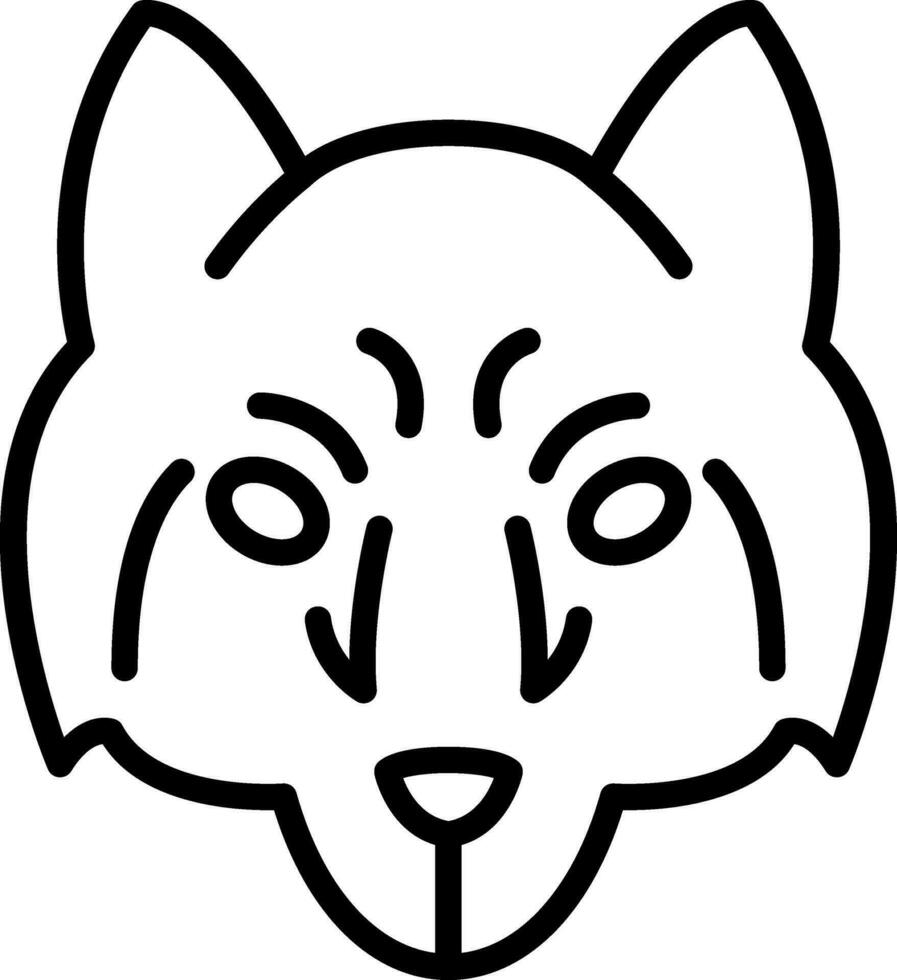 Arctic wolf Vector Icon Design