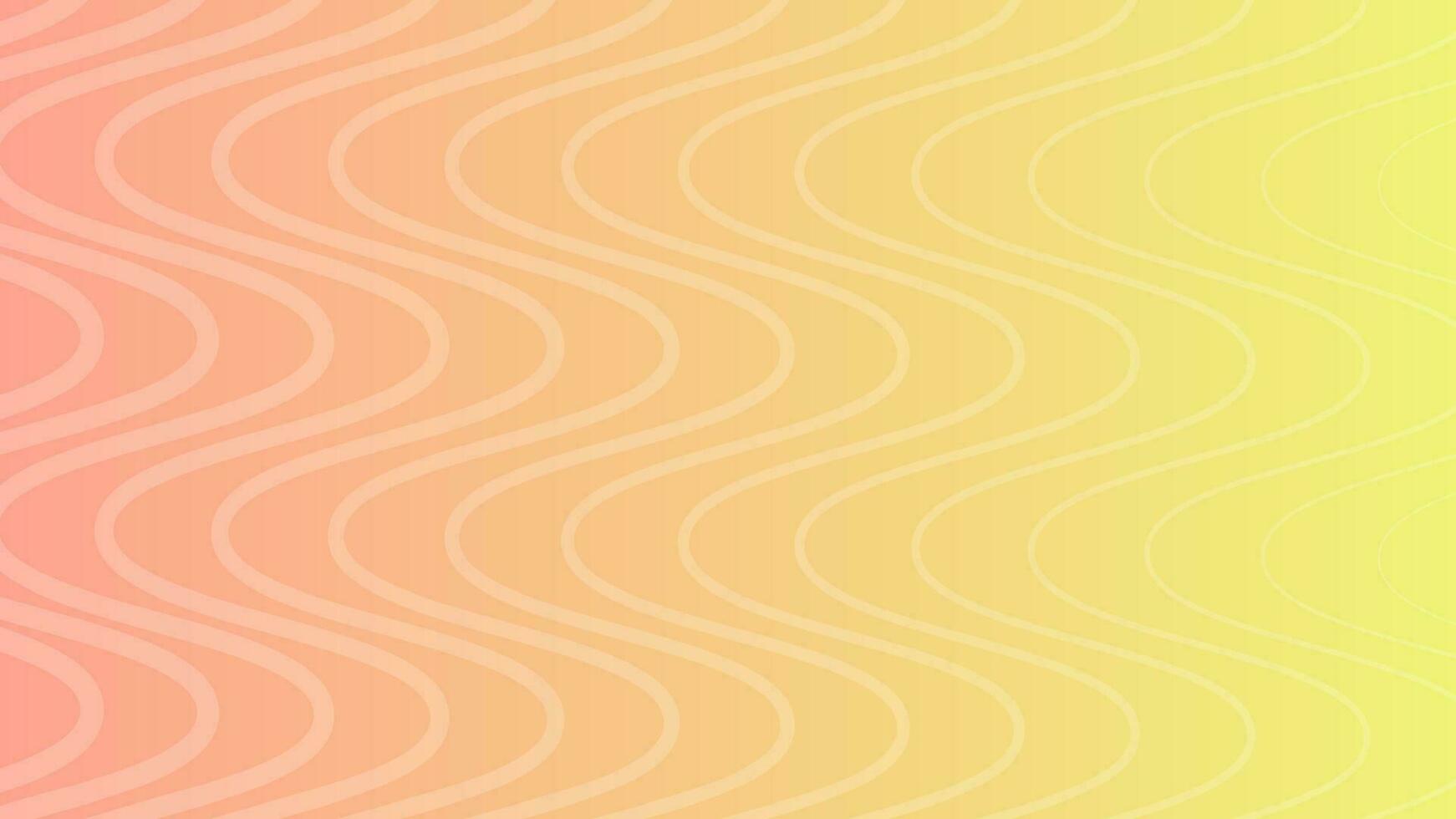 Modern colorful gradient background with wave lines vector