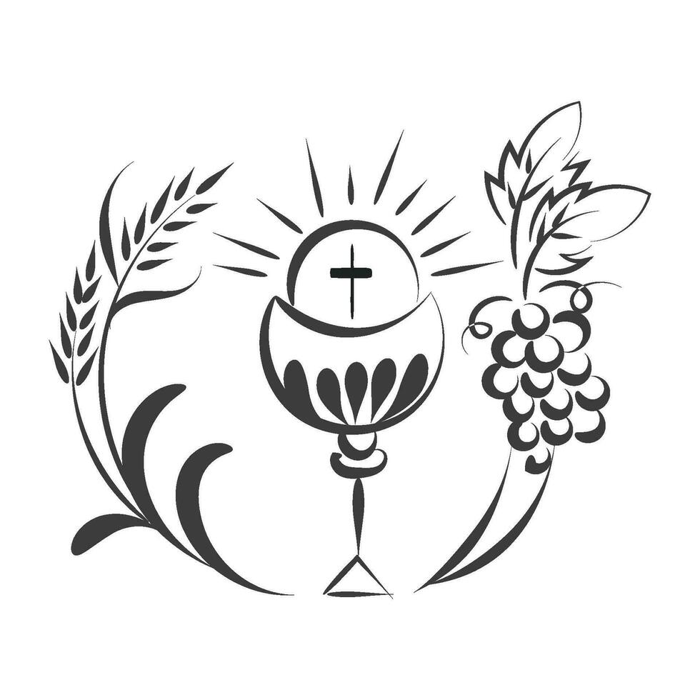 cristiano símbolo diseño para impresión vector