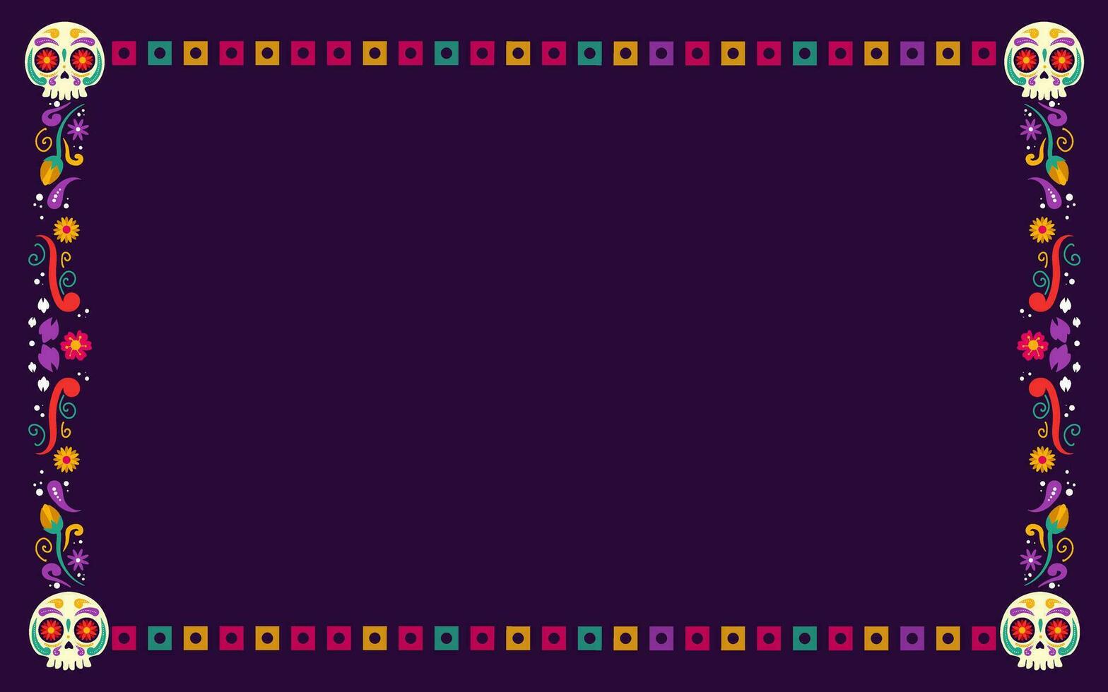 Happy Dia De Muertos Background vector