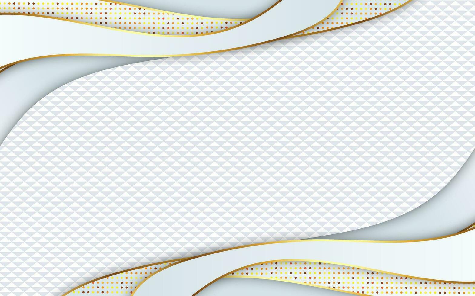 Luxury abstract white golden background vector